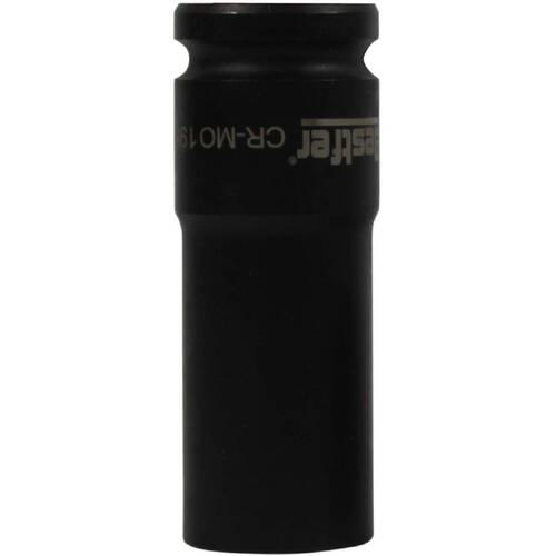 Soquete sextavado de impacto longo 19 mm encaixe 1/2 Soquete sextavado de impacto longo 19 mm encaixe 1/2