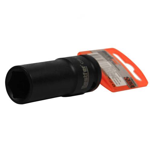 Soquete sextavado de impacto longo 19 mm encaixe 1/2 Soquete sextavado de impacto longo 19 mm encaixe 1/2