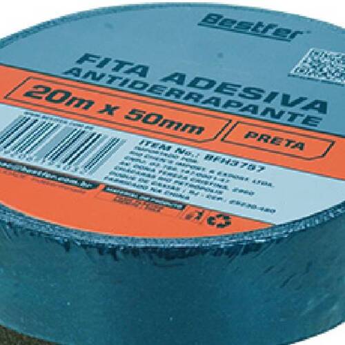 Fita adesiva antiderrapante preto 50 mm x 20 m - BFH3757 Fita adesiva antiderrapante preto 50 mm x 20 m - BFH3757