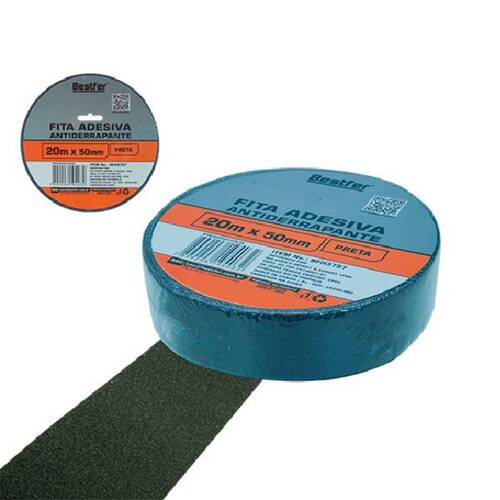 Fita adesiva antiderrapante preto 50 mm x 20 m - BFH3757 Fita adesiva antiderrapante preto 50 mm x 20 m - BFH3757