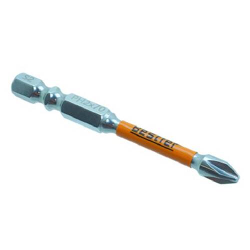Jogo de bits phillips ph2 x 70 mm encaixe 1/4 Jogo de bits phillips ph2 x 70 mm encaixe 1/4