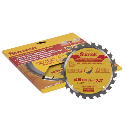 Disco de serra para madeira 235 x 25 mm 24 dentes - CCS235-24CW Disco de serra para madeira 235 x 25 mm 24 dentes - CCS235-24CW