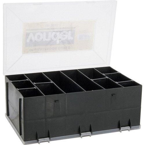 Organizador pl�stico com 12 compartimentos