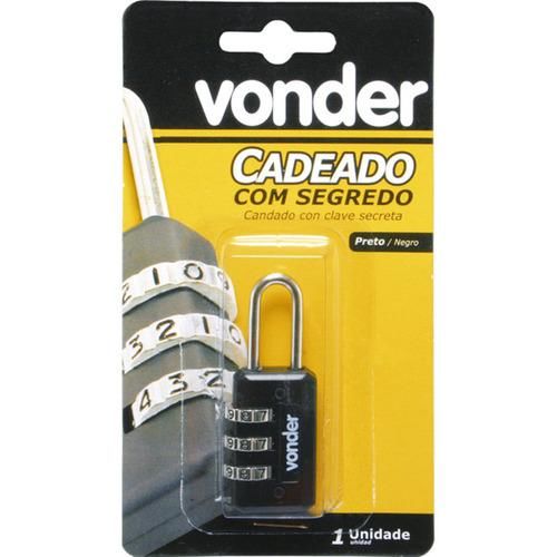 Cadeado em latão preto com segredo - 32.52.220.000 Cadeado em latão preto com segredo - 32.52.220.000