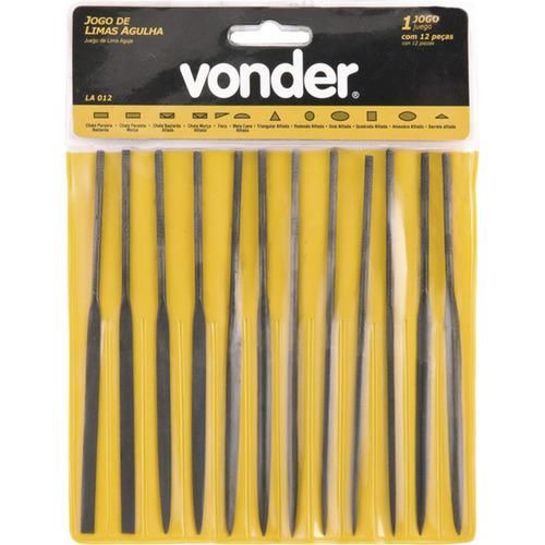 Jogo de limas agulha sem cabo com 12 pe�as