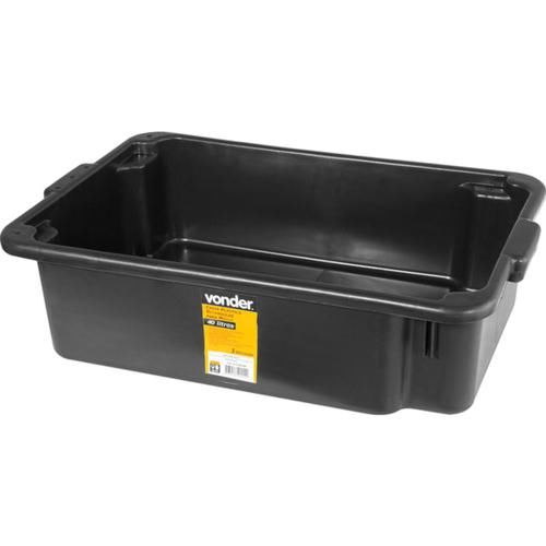 Caixa pl�stica retangular para massa 40 litros 