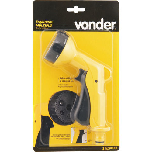 Esguicho plástico para jardim com 6 jatos engate 1/2 Esguicho plástico para jardim com 6 jatos engate 1/2