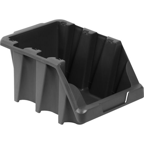 Gaveta pl�stica para estante n� 7 preta modelo pr�tico