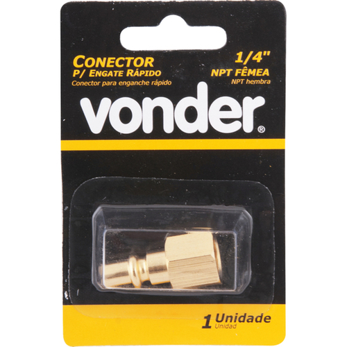 Conector para ar comprimido fêmea com rosca 1/4 Conector para ar comprimido fêmea com rosca 1/4