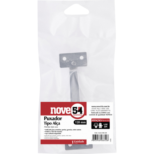 Puxador tipo alça 120 mm Puxador tipo alça 120 mm