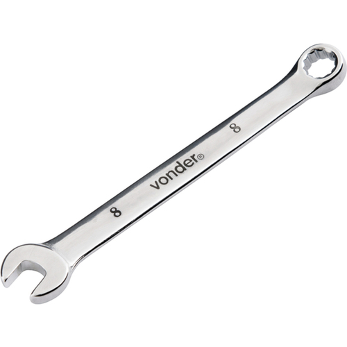 Chave combinada 8 mm a�o cromo van�dio