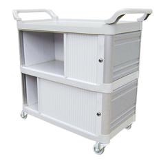 Carro bandeja extra triplex fechamento com porta