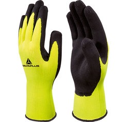 Luva em malha poli�ster amarela G - Apollon