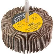 Roda de lixa 80 mm x 30 mm com haste grão 80 Roda de lixa 80 mm x 30 mm com haste grão 80
