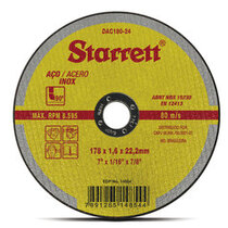 Disco de corte para metal e inox 178 x 1,6 x 22,22 mm Disco de corte para metal e inox 178 x 1,6 x 22,22 mm