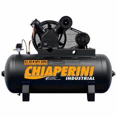 Compressor de ar 20 p�s 200l 5 hp 175 lbs monof�sico - CJ 20+ APV 200L