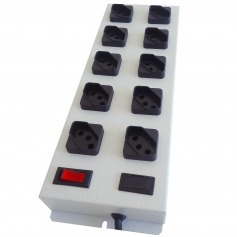 Filtro de linha 10 tomadas 1,1 metro 10A preto