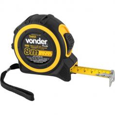 Trena com fita de aço 25 mm x 8 m com trava Trena com fita de aço 25 mm x 8 m com trava