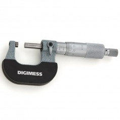 Micr�metro externo de a�o forjado capacidade de  0 - 25 mm exatid�o de 0,004 mm