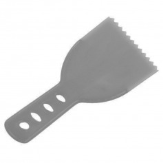 Esp�tula pl�stica dentada 80 mm