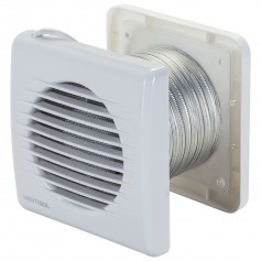 Exaustor para banheiro di�metro de 100 mm com grade e duto KEXB-03