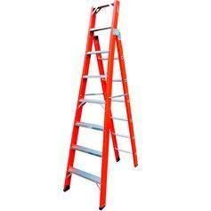 Escada de fibra de vidro 6 / 9 degraus 1,80 x 2,95 m modelo multiuso - FMU-6/9