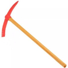 Picareta ponta e p� estreita com cabo de madeira 90 cm