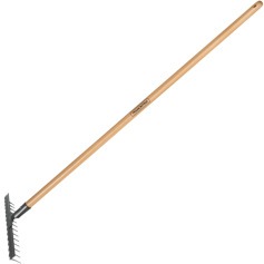 Ancinho estampado com cabo de madeira de 120 cm Ancinho estampado com cabo de madeira de 120 cm