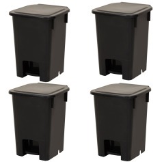 Cesto coletor de lixo 15L com pedal 4 pe�as - MVCP15