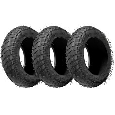 Kit 3 Pneus para carrinho de m�o 2 lonas 3,25 x 8