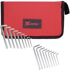 Jogo de chave allen 1,5 a 10 mm e hexalobular T10 a T50 com 18 pe�as