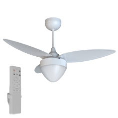 Ventilador de teto 3 p�s Inverter com controle remoto branco - Aires