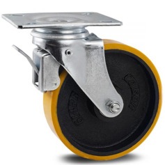 Rod�zio girat�rio com freio e placa 4