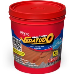 Impermeabilizante fita l�quida 1kg terracota Vedatudo