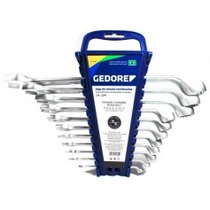 Jogo de chave combinada 6 a 22 mm aço cromo vanádio com 11 peças - 1 B - 11M Jogo de chave combinada 6 a 22 mm aço cromo vanádio com 11 peças - 1 B - 11M