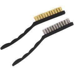 Kit com 2 escovas de a�o com cabo - 2575