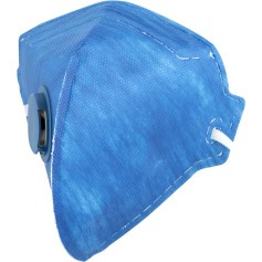 M�scara de prote��o com v�lvula PFF2 RDV 2202 azul 