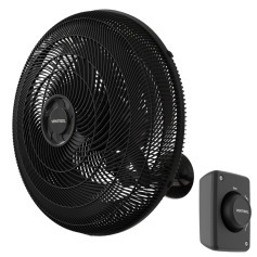 Ventilador de parede 50 cm oscilante preto 14063 - NEW