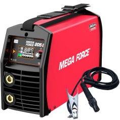 Inversora de solda 200A display Led para Eletrodo e Tig - Mega Force 205iD