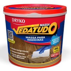 Massa para madeira reparo e calafetação 400 g - Vedatudo Massa para madeira reparo e calafetação 400 g - Vedatudo