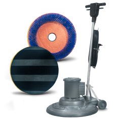 Enceradeira industrial 3/4 hp 510 mm com escova de nylon e suporte de disco - CL510 PLUS