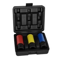 Jogo de soquete de impacto longo para roda de liga leve 17 a 21 mm 1/2 Jogo de soquete de impacto longo para roda de liga leve 17 a 21 mm 1/2