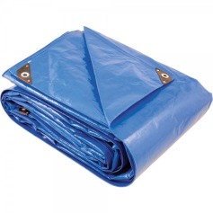 Lona refor�ada de polietileno azul 6 m x 5 m