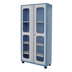 Armário para ferramentas com 4 prateleiras e portas de vidro - AM-72 Armário para ferramentas com 4 prateleiras e portas de vidro - AM-72