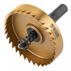 Serra copo para metal 60 mm revestimento em Nitreto de Tit�nio com suporte Denzel