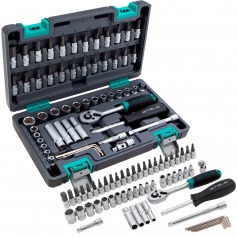 Jogo de soquete sextavado encaixe 1/4