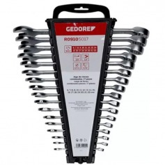 Jogo de chave combinada 6 a 22 mm a�o cromo van�dio 17 pe�as - R09105017