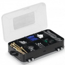 Organizador plástico com 13 compartimentos - Double case 8002 Organizador plástico com 13 compartimentos - Double case 8002