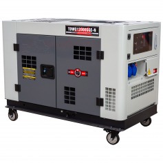 Gerador de energia 10 Kva a diesel cabinado partida el�trica monof�sico - TDWG12000SGE-N