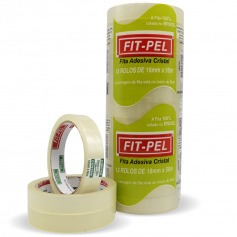 Fita adesiva 18 mm x 50 m com 13 peças cristal - 10101401 Fita adesiva 18 mm x 50 m com 13 peças cristal - 10101401